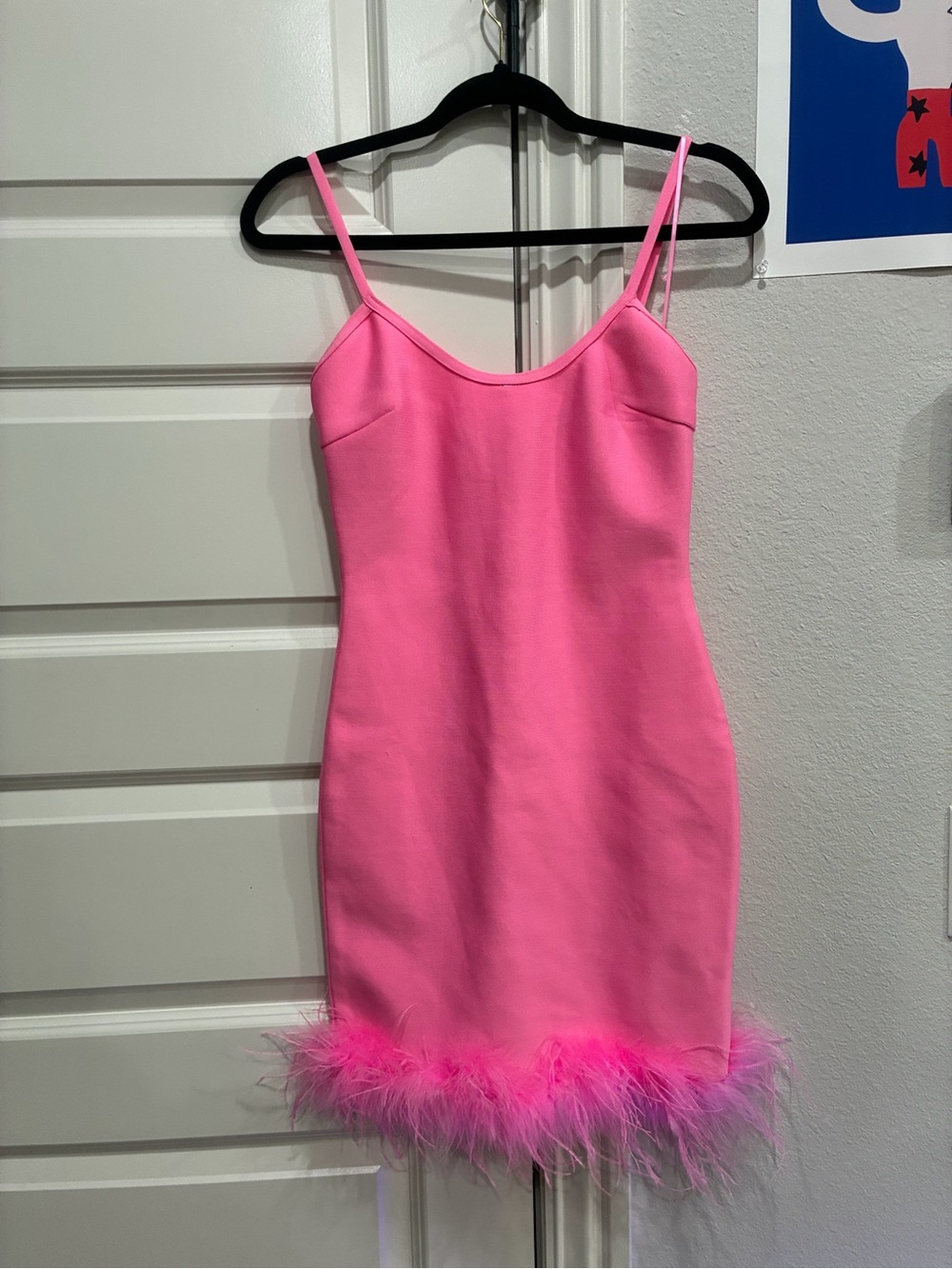 Fashion Nova Hot Pink Bandage Mini Dress
